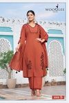 Latika By Wooglee Mull Chanderi Kurti With Bottom Dupatta Wholesale Online